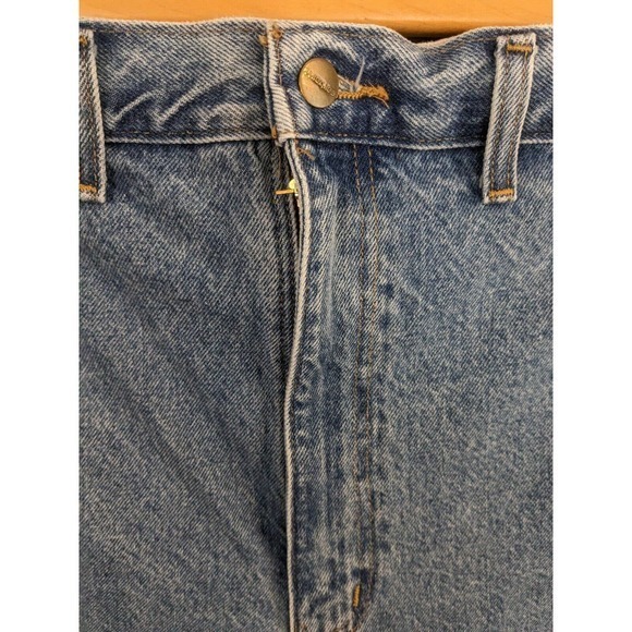 Carhartt Mens Sz 50X30 Medium Blue Cotton Tapered Leg‎ Jeans, B17STW - Picture 6 of 7